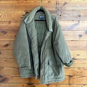 St Martin Olive Green Parka Jacket with full zip size XL